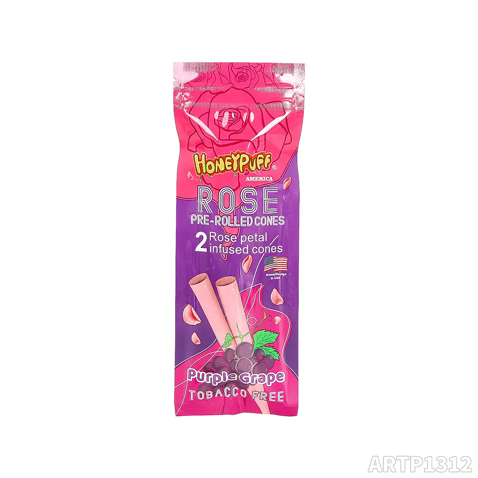 Cono Pre-rolado Honeypuff Rose Petal con Boquilla ( Pack x 2) 4