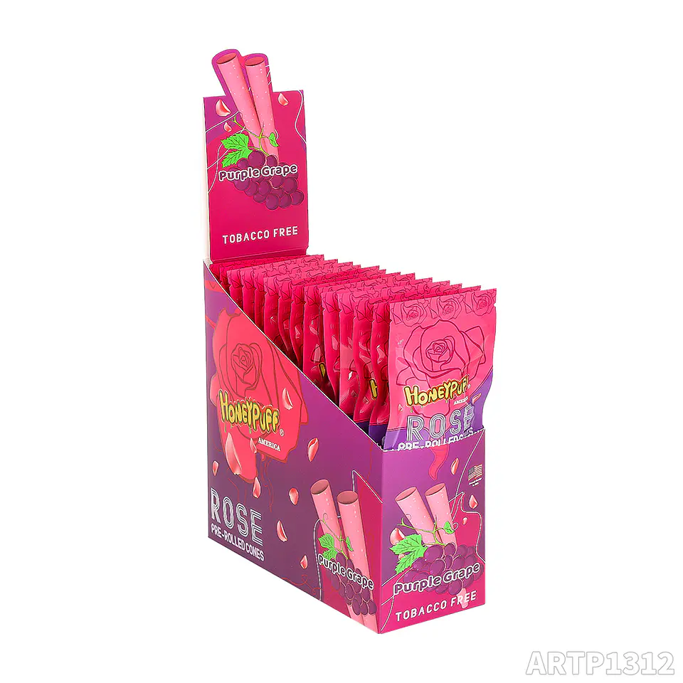 Cono Pre-rolado Honeypuff Rose Petal con Boquilla ( Pack x 2) 5