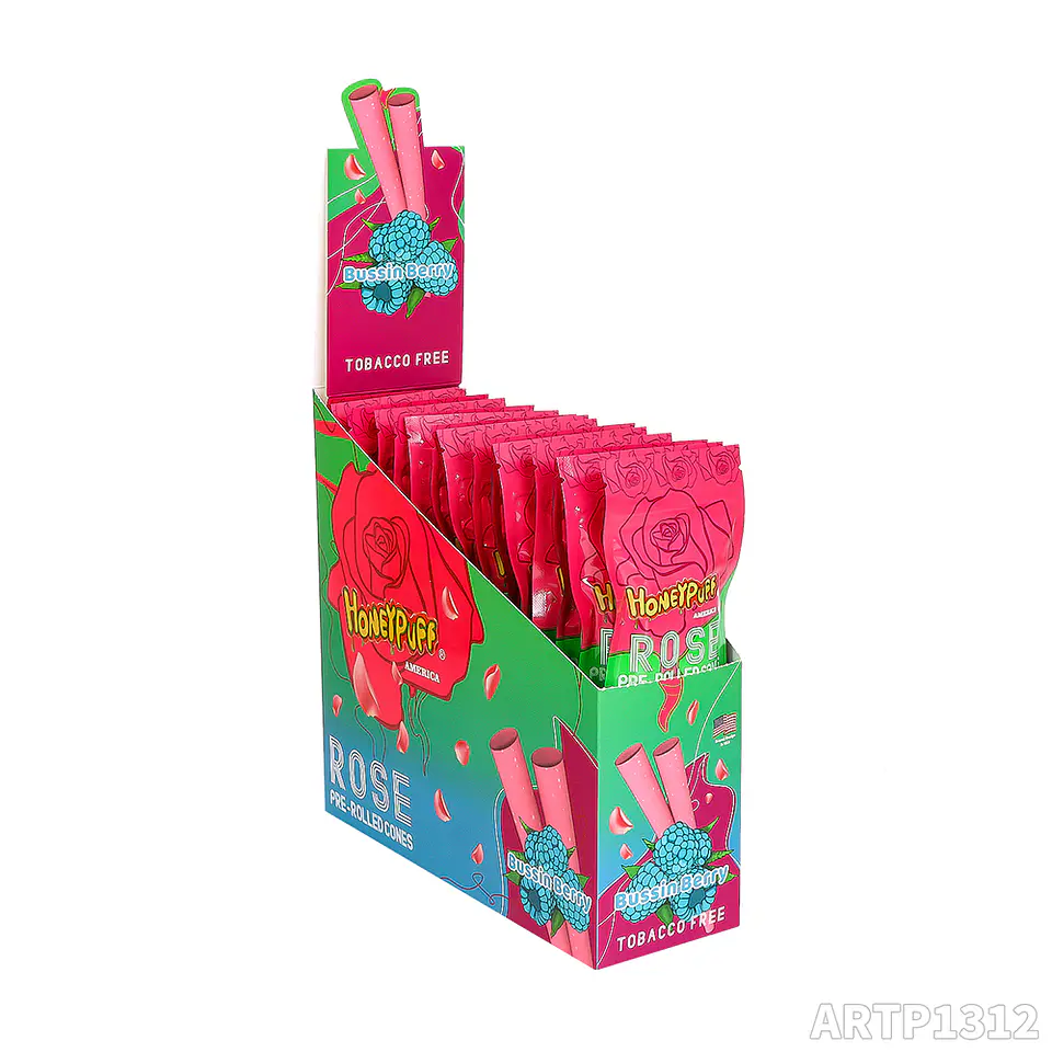 Cono Pre-rolado Honeypuff Rose Petal con Boquilla ( Pack x 2) 9