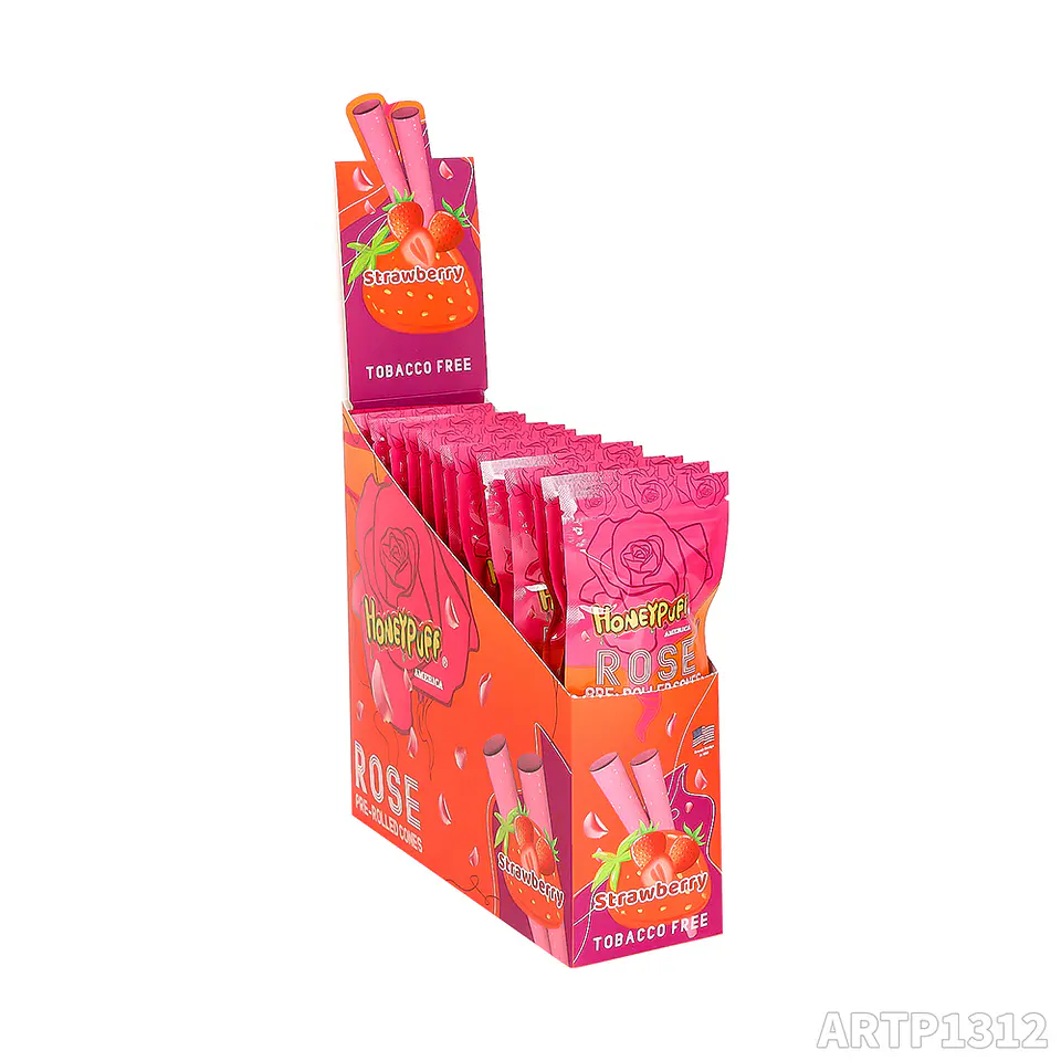 Cono Pre-rolado Honeypuff Rose Petal con Boquilla ( Pack x 2) 11