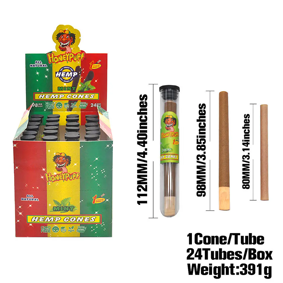 Cono de Cáñamo Honeypuff - Con Boquilla de Madera 4