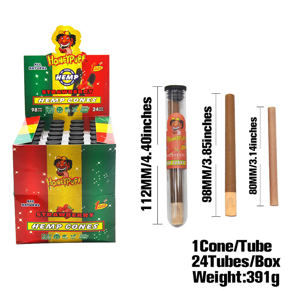 Cono de Cáñamo Honeypuff - Con Boquilla de Madera 6