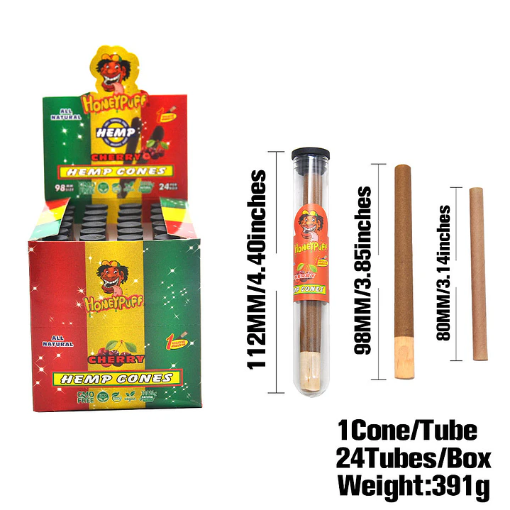 Cono de Cáñamo Honeypuff - Con Boquilla de Madera 8