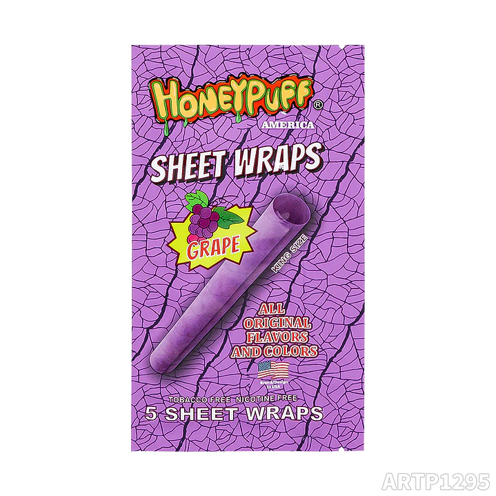 Honeypuff Sheet Wraps - Envoltorios de Cáñamo con Sabores (Pack x5) 6