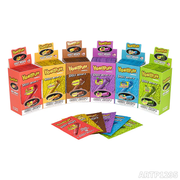 Honeypuff Sheet Wraps - Envoltorios de Cáñamo con Sabores (Pack x5) 19