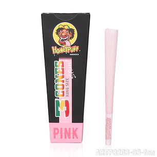 Conos Pre-enrolados Honeypuff Pink - King Size Slim (Pack x3)