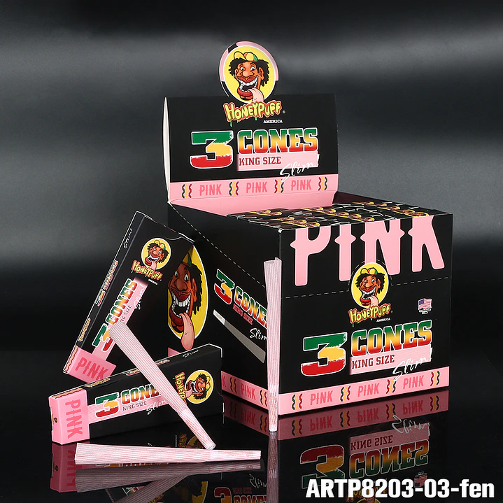 Conos Pre-rolados Honeypuff Pink - King Size Slim (Pack x3 8