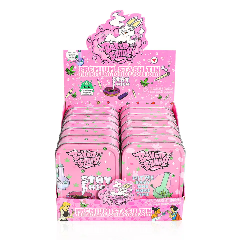Contenedor de Almacenamiento Baked Bunny - Premium Stash Tin 9