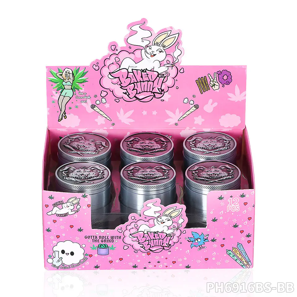 Moledor de Metal Baked Bunny - 4 Partes (50mm) 7
