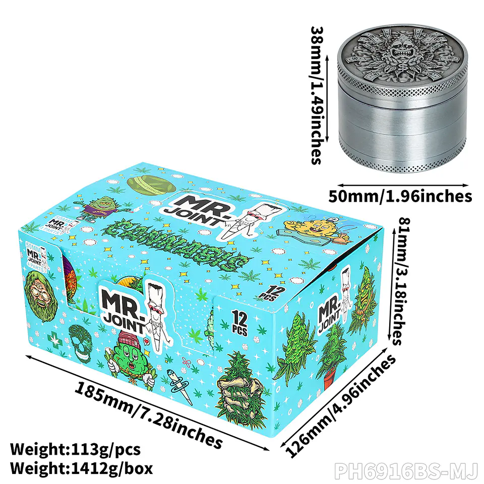 Moledor de Metal Mr. Joint Premium - 4 Partes (50mm) 9
