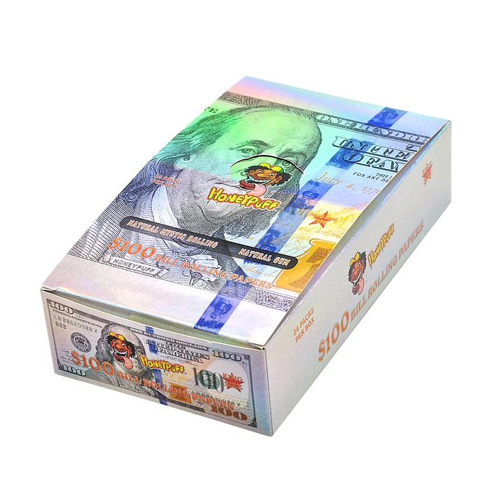 Papelillos Honeypuff $100 Bill Holographic - King Size 3