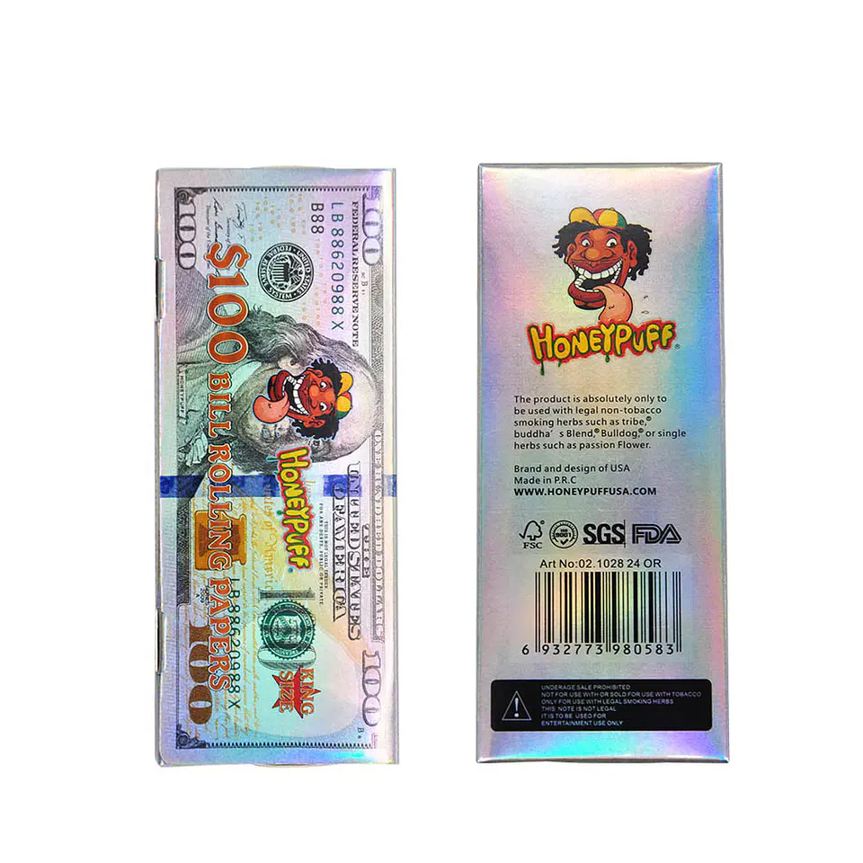 Papelillos Honeypuff 100 Dolares  - King Size 8