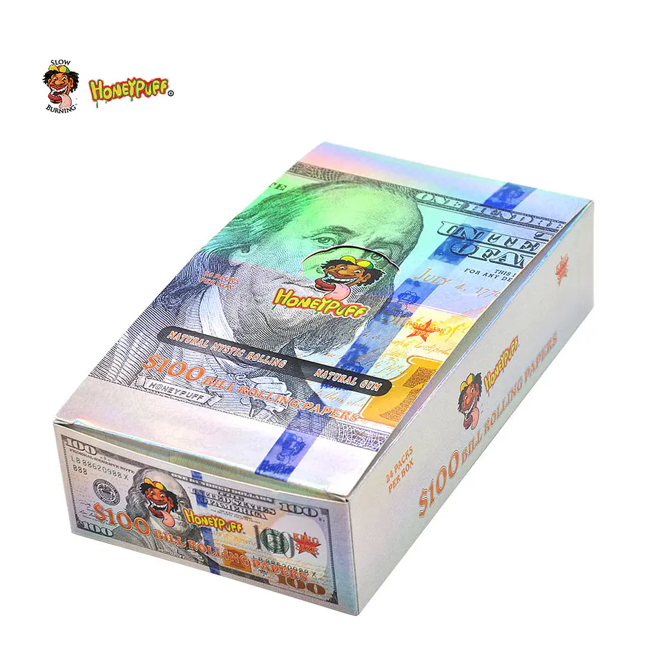 Papelillos Honeypuff 100 Dolares  - King Size 18