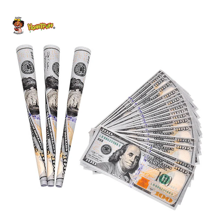Papelillos Honeypuff $100 Bill Holographic - King Size 20