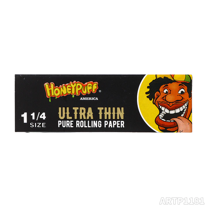 Papelillos Honeypuff Ultra Thin Black - Tamaño 1 1/4 1