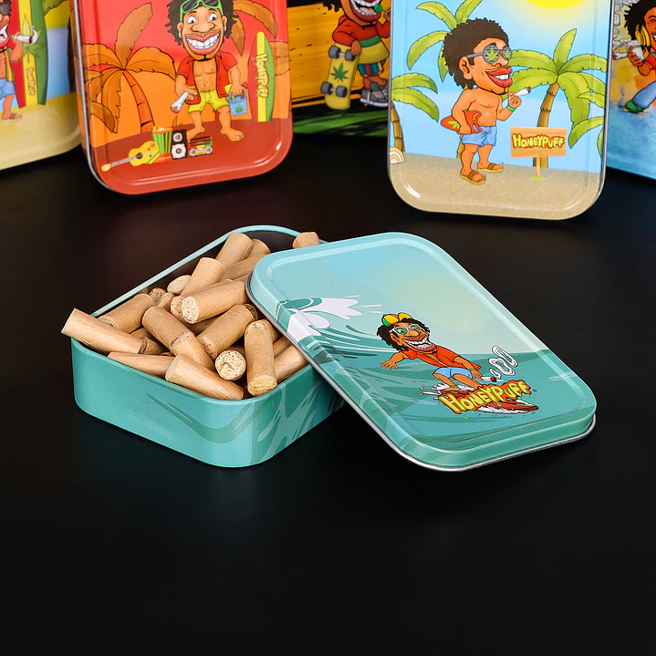 Lata de Almacenamiento Honeypuff Reggae Edition - Premium Stash Tin 10