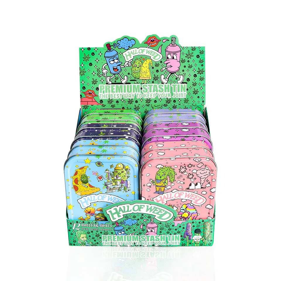 Contenedor de Almacenamiento Hall of Weed - Premium Stash Tin 8
