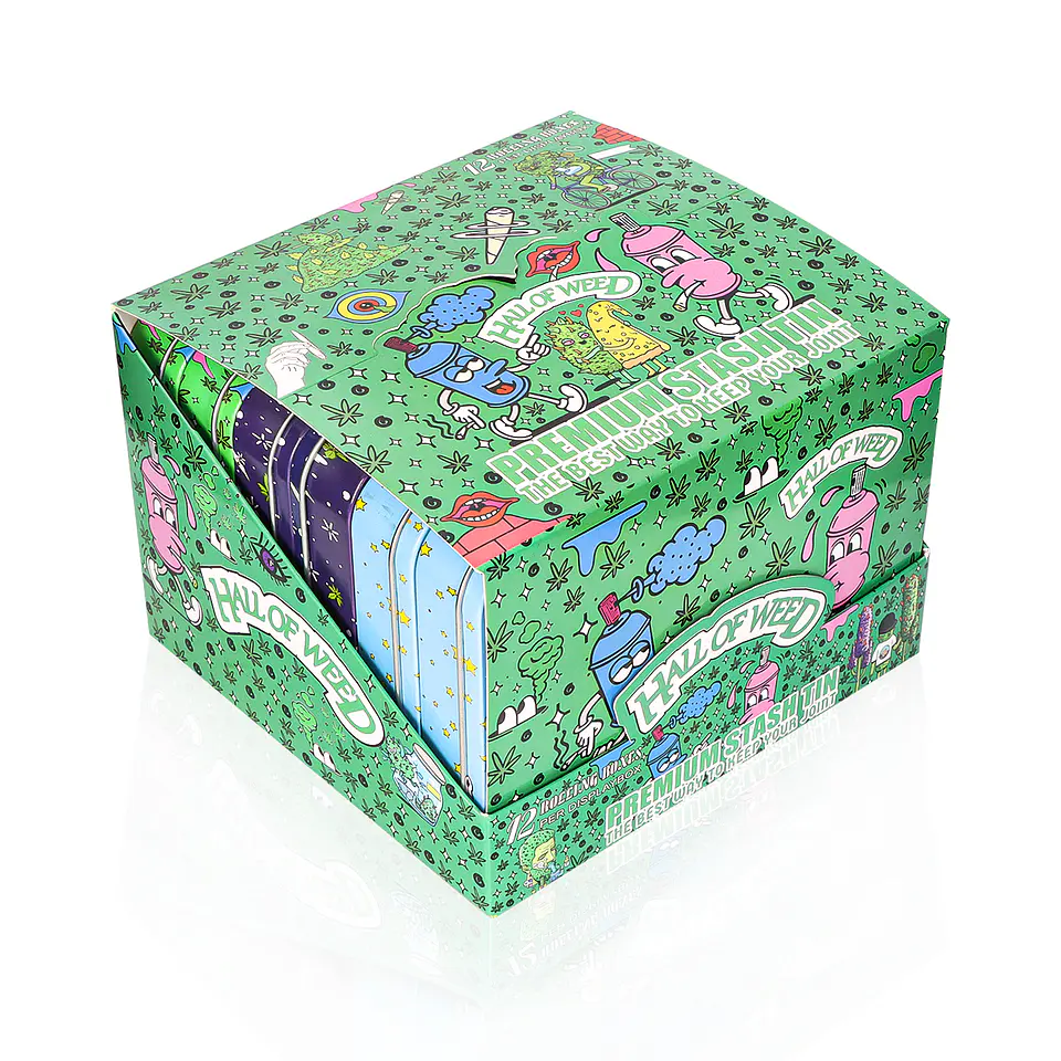 Contenedor de Almacenamiento Hall of Weed - Premium Stash Tin 12