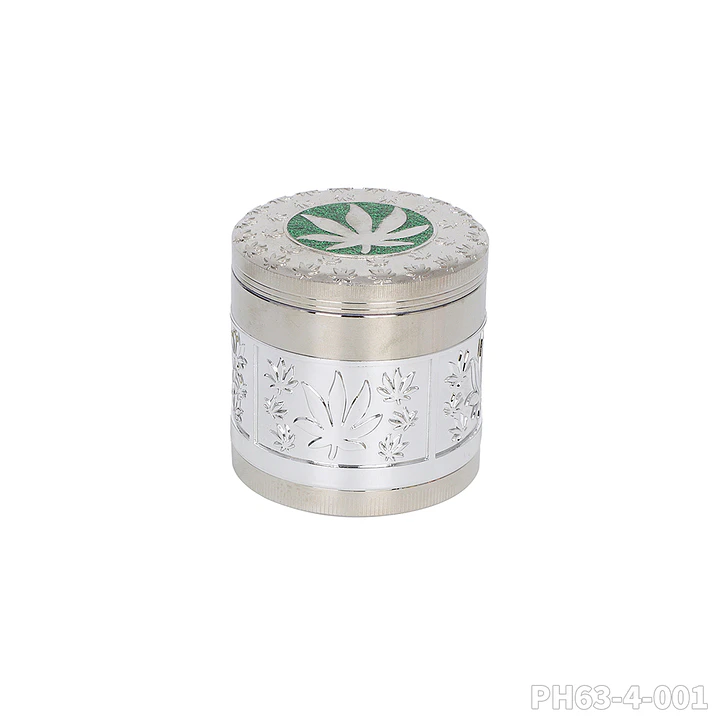 Grinder de Metal de Lujo 63mm - 4 Partes (Diseño en Relieve) 5