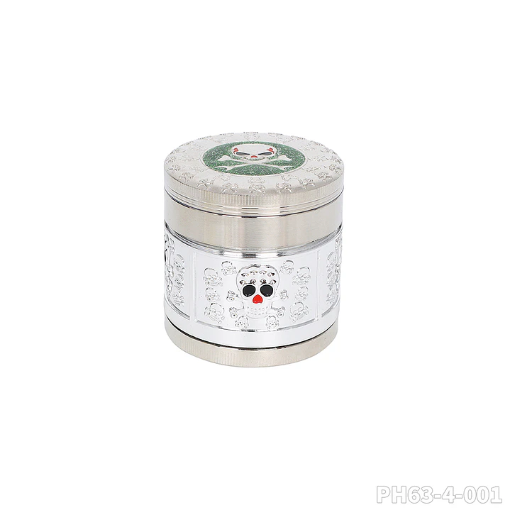 Grinder de Metal de Lujo 63mm - 4 Partes (Diseño en Relieve) 11