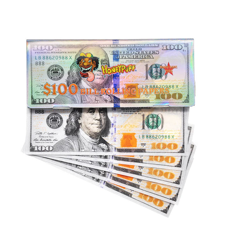 Papelillos Honeypuff $100 Bill - Edición Holográfica King Size 5