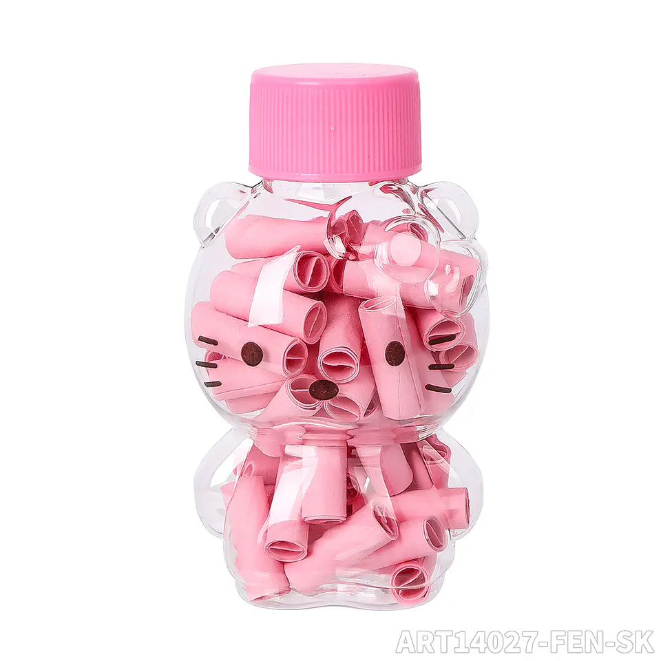 Filtros Stoner Kitty Pink - Frasco de Vidrio con 50 Tips 12