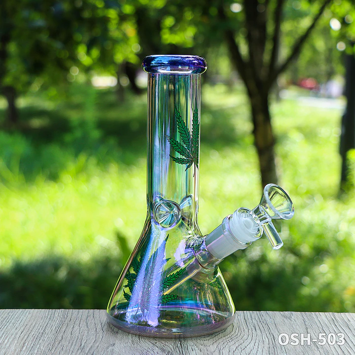 Bong de Vidrio Tornasol Beaker - Edición Iridiscente 1