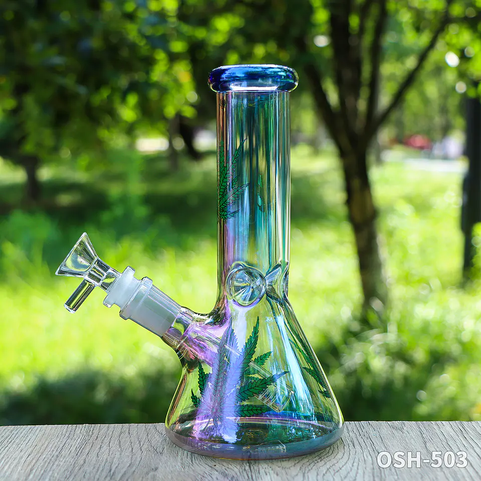 Bong de Pyrex Tornasol Beaker - Edición Iridiscente 2