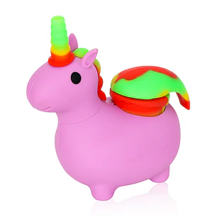 🦄 Bong de Silicona Unicornio  Resistente, portátil y con estilo