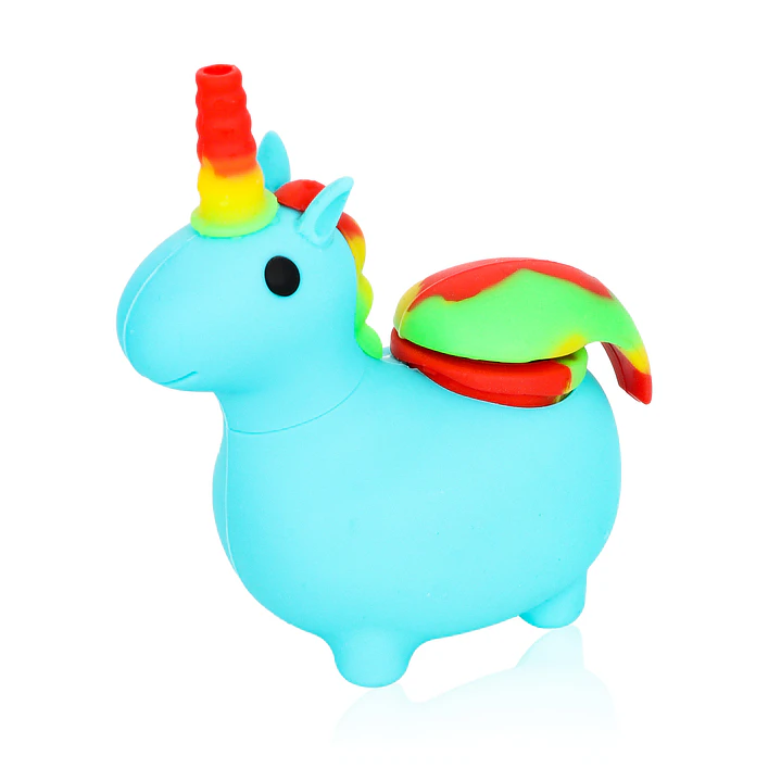 🦄 Bong de Silicona Unicornio  Resistente, portátil y con estilo 7