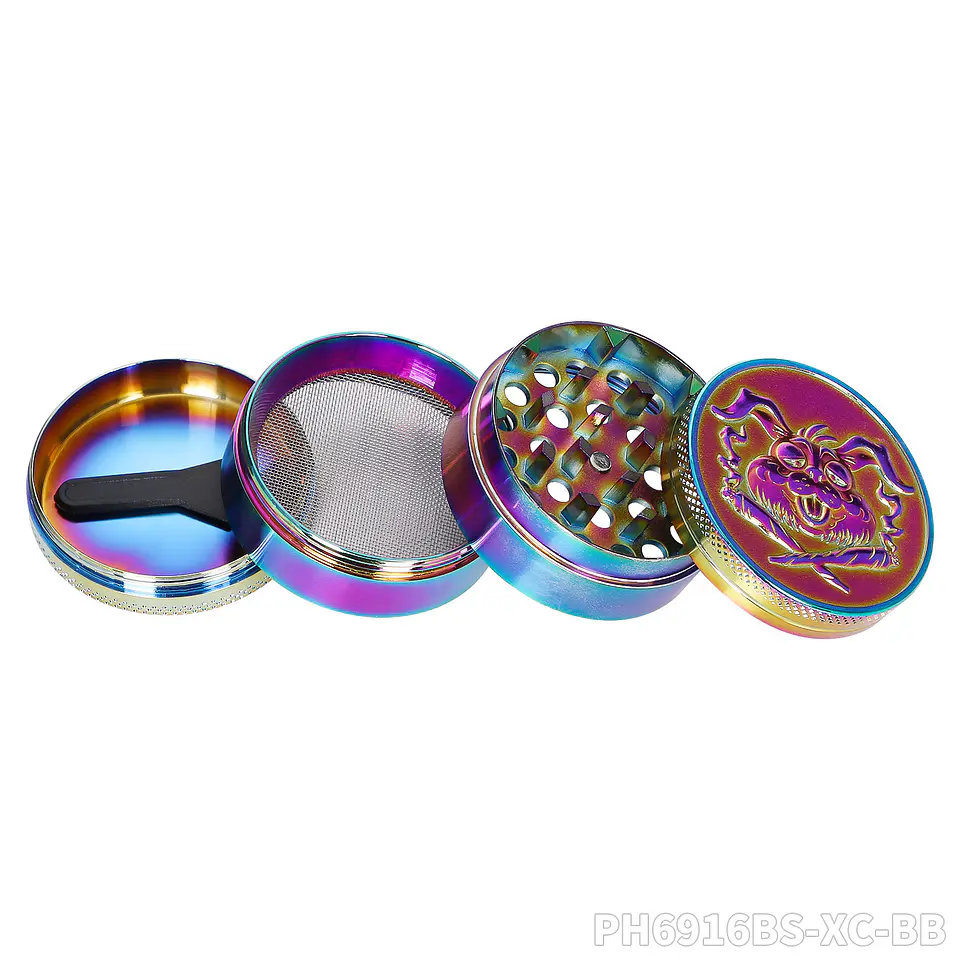 Moledor de Metal Baked Bunny Tornasol- 4 Partes (50mm) 3