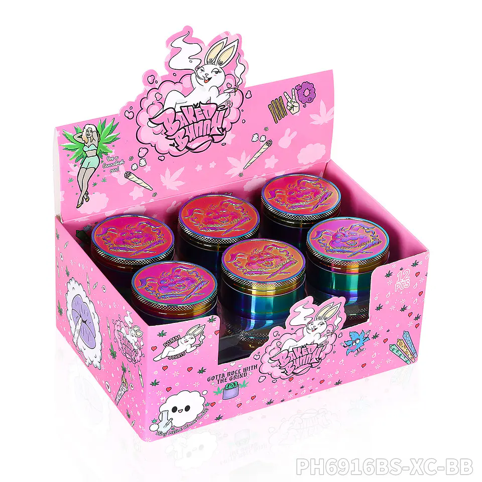 Moledor de Metal Baked Bunny Tornasol- 4 Partes (50mm) 6