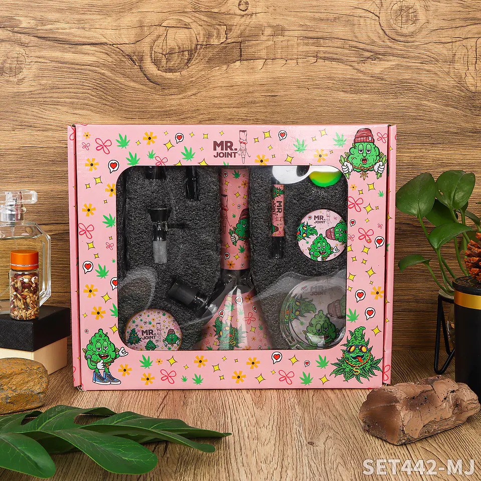Full Smoking Set Mr. Joint Pink Edition - Kit Premium de 10 Piezas 14