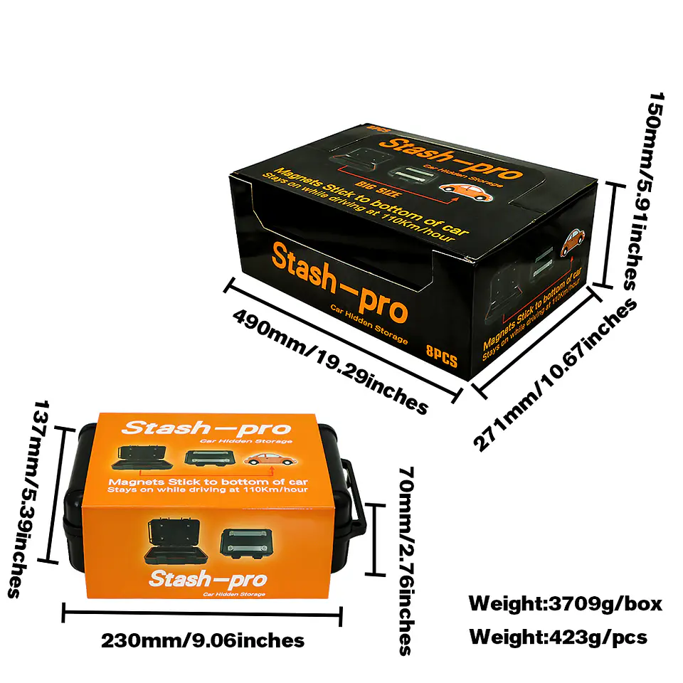 Contenedor Magnético Stash-Pro - Almacenamiento Secreto para Vehículos 12