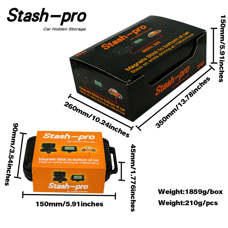 Contenedor Magnético Stash-Pro - Almacenamiento Secreto para Vehículos 13
