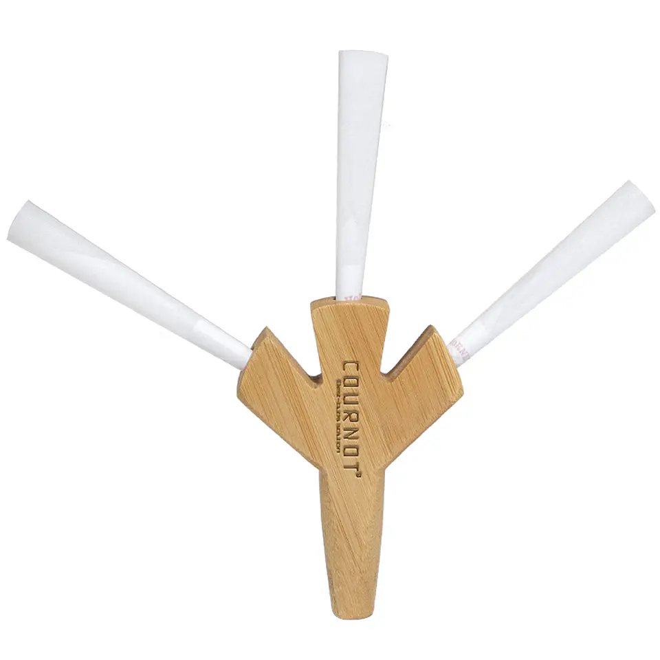 Pipa de Madera Triple Cournot - Boquilla Trident para Conos 2