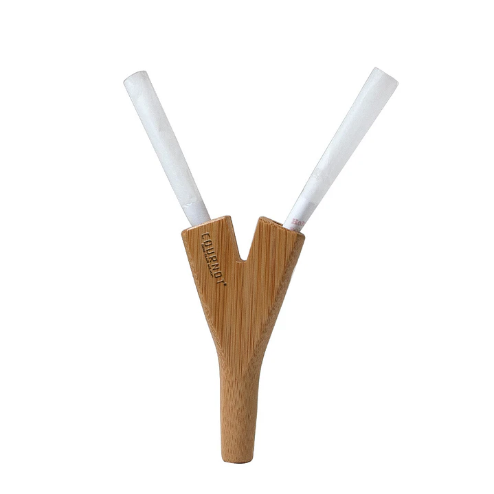 Pipa de Madera Doble Cournot - Boquilla Double Barrel para Conos 2