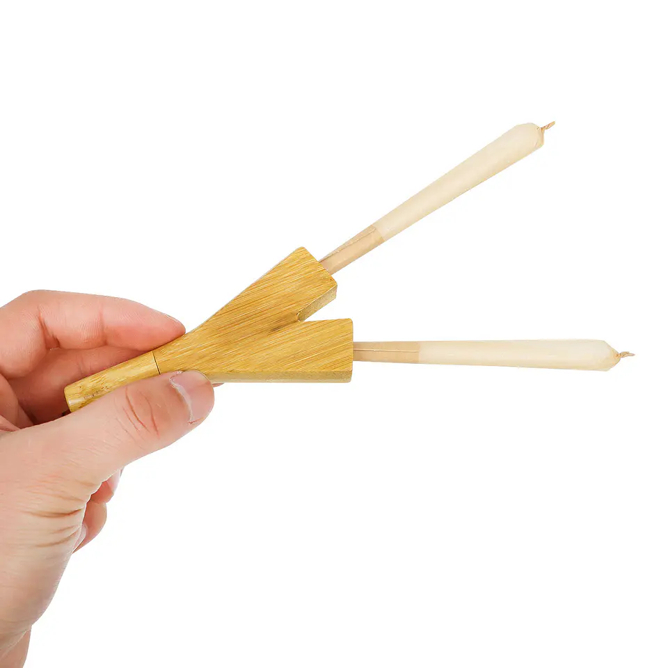 Pipa de Madera Doble Cournot - Boquilla Double Barrel para Conos 5