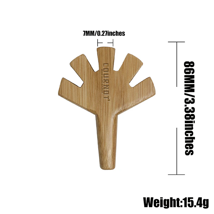Pipa de Madera Quintuple Cournot - Boquilla de 5 Cañones para Conos 6