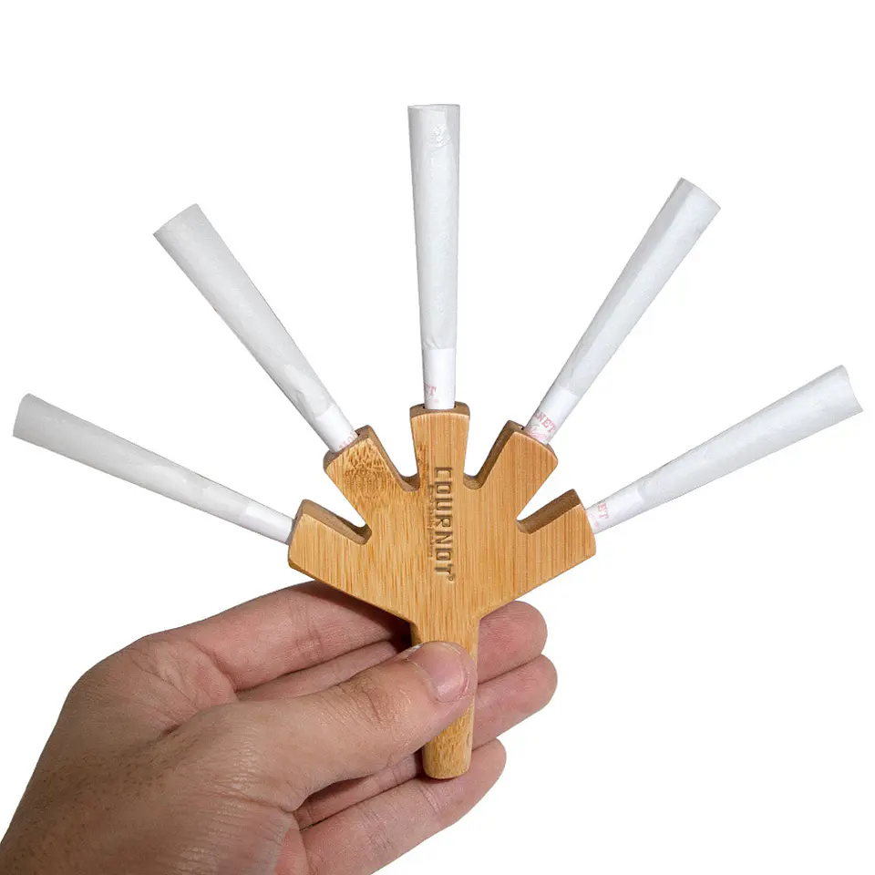 Pipa de Madera Quintuple Cournot - Boquilla de 5 Cañones para Conos 4