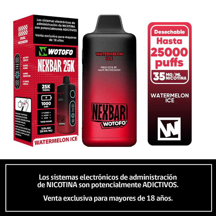 Vaporizador Desechable Nexbar 25.000 Puffs  4