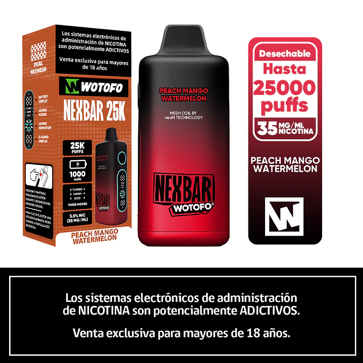 Vaporizador Desechable Nexbar 25.000 Puffs  5