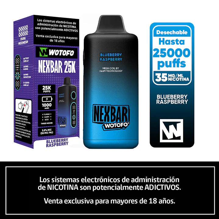 Vaporizador Desechable Nexbar 25.000 Puffs  6
