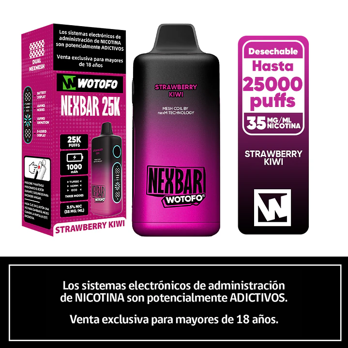 Vaporizador Desechable Nexbar 25.000 Puffs  7