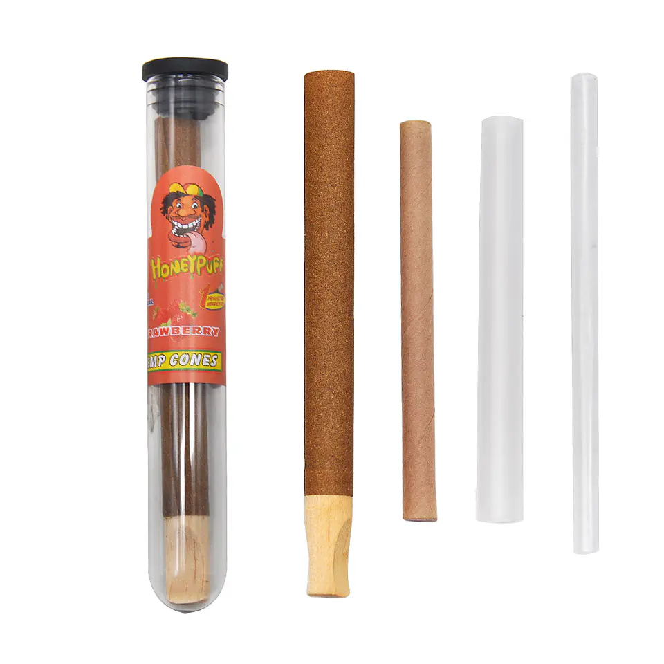 Cono de Cáñamo Pre-enrollado Honeypuff 98mm con Boquilla de Madera (Saborizado) 7