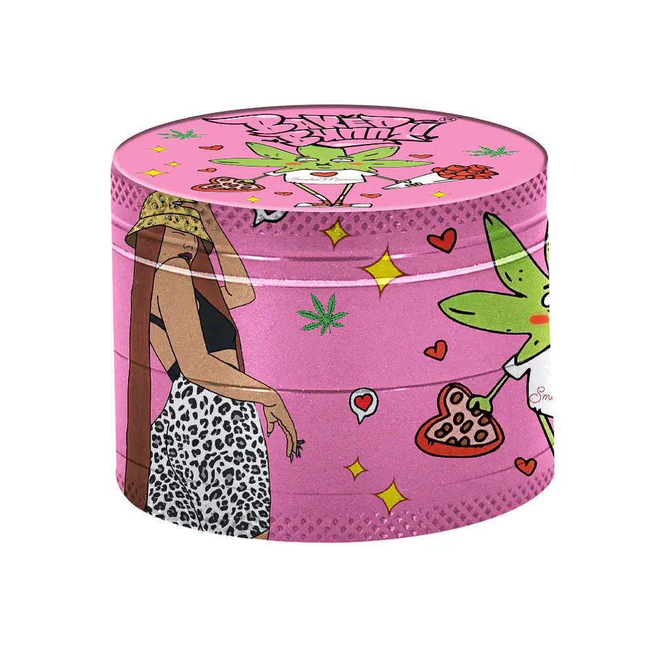 Moledor Baked Bunny Pink Edition - 4 Pisos 63mm ( 12 Diseños )  3