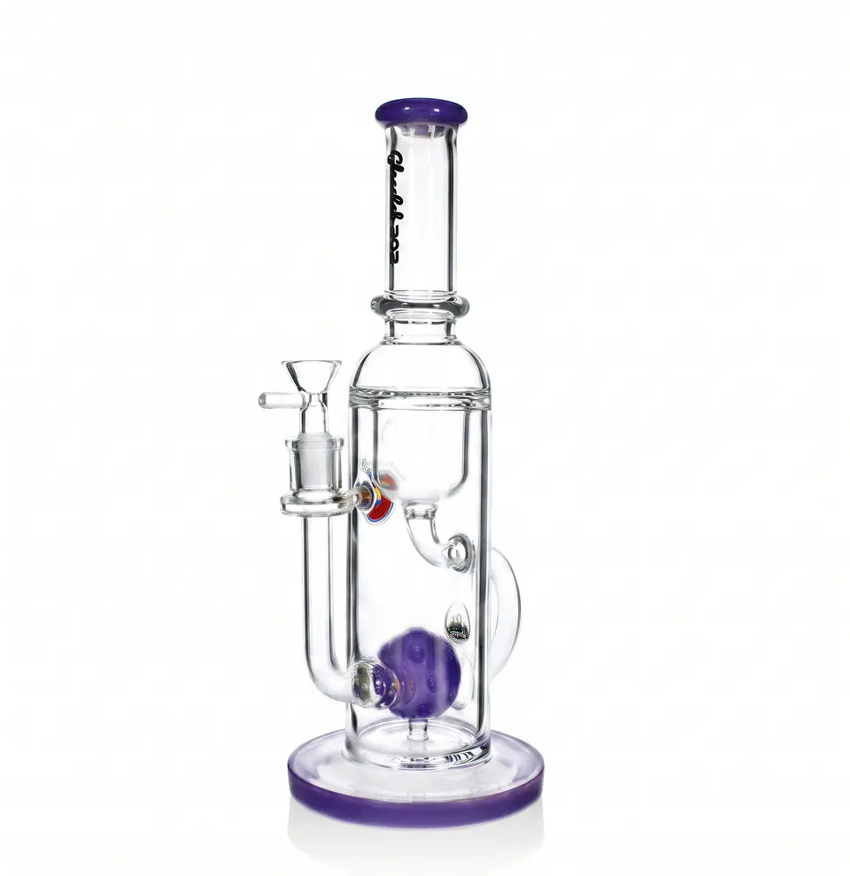 Bong de Pyrex Phoenix Star Recycler con Perc Sphere – Bong Premium de Alta Filtración 30cms 3