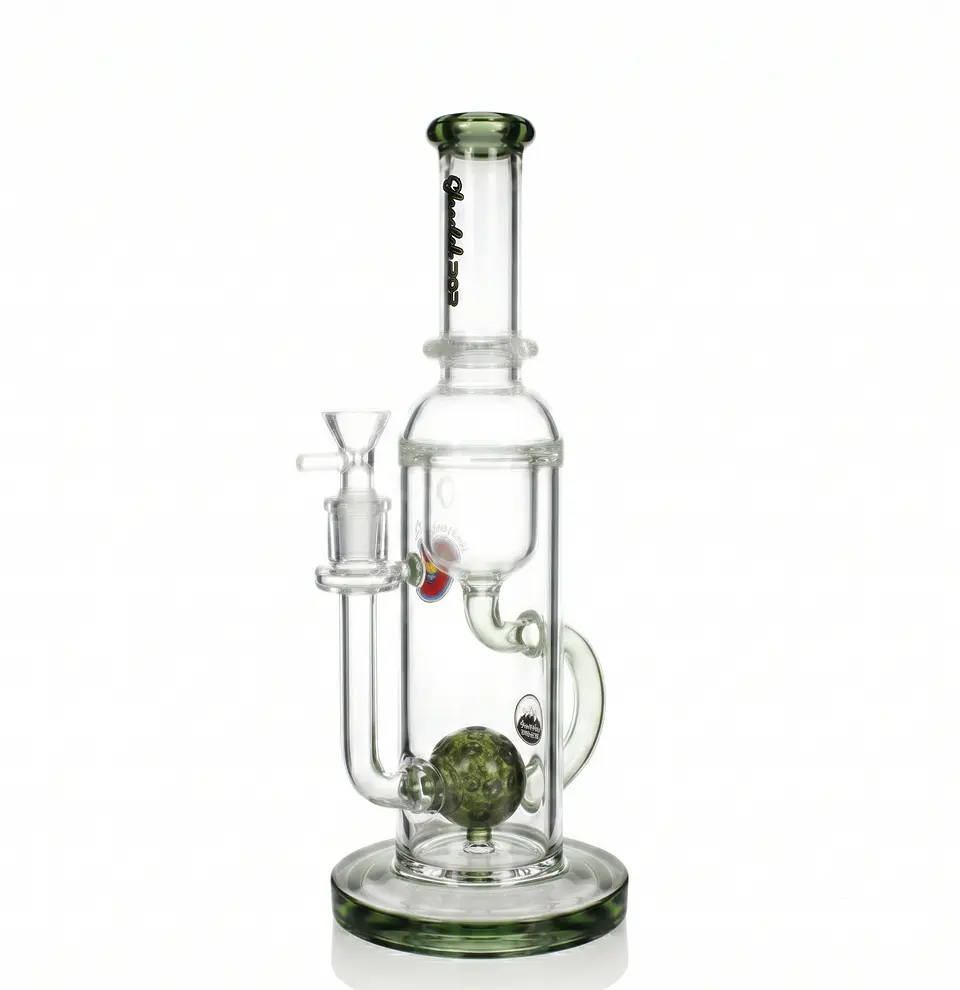 Bong de Pyrex Phoenix Star Recycler con Perc Sphere – Bong Premium de Alta Filtración 30cms 5