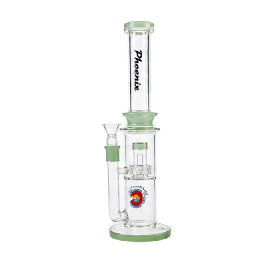 Bong de Pyrex Phoenix Star Recycler con Perc Sphere – Bong Premium de Alta Filtración 40cms 5