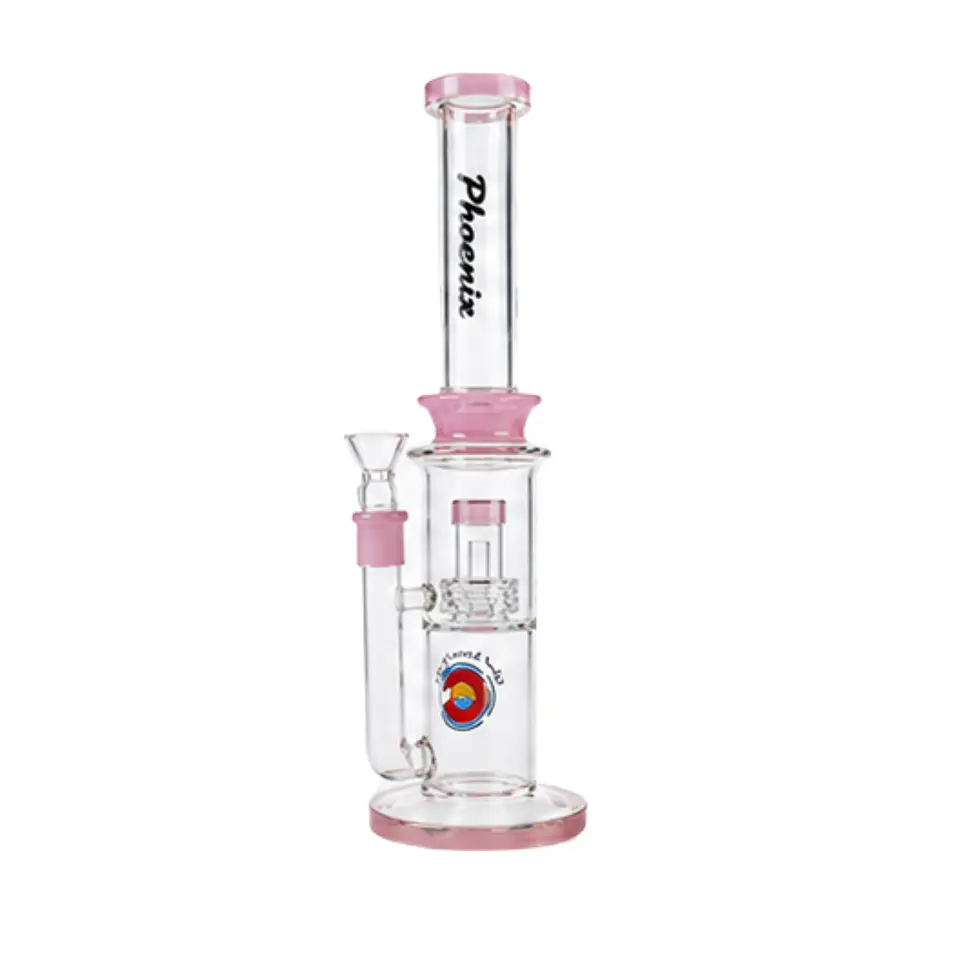 Bong de Pyrex Phoenix Star Recycler con Perc Sphere – Bong Premium de Alta Filtración 40cms 6